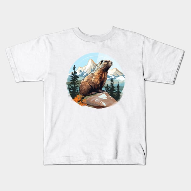 Marmot Kids T-Shirt by zooleisurelife